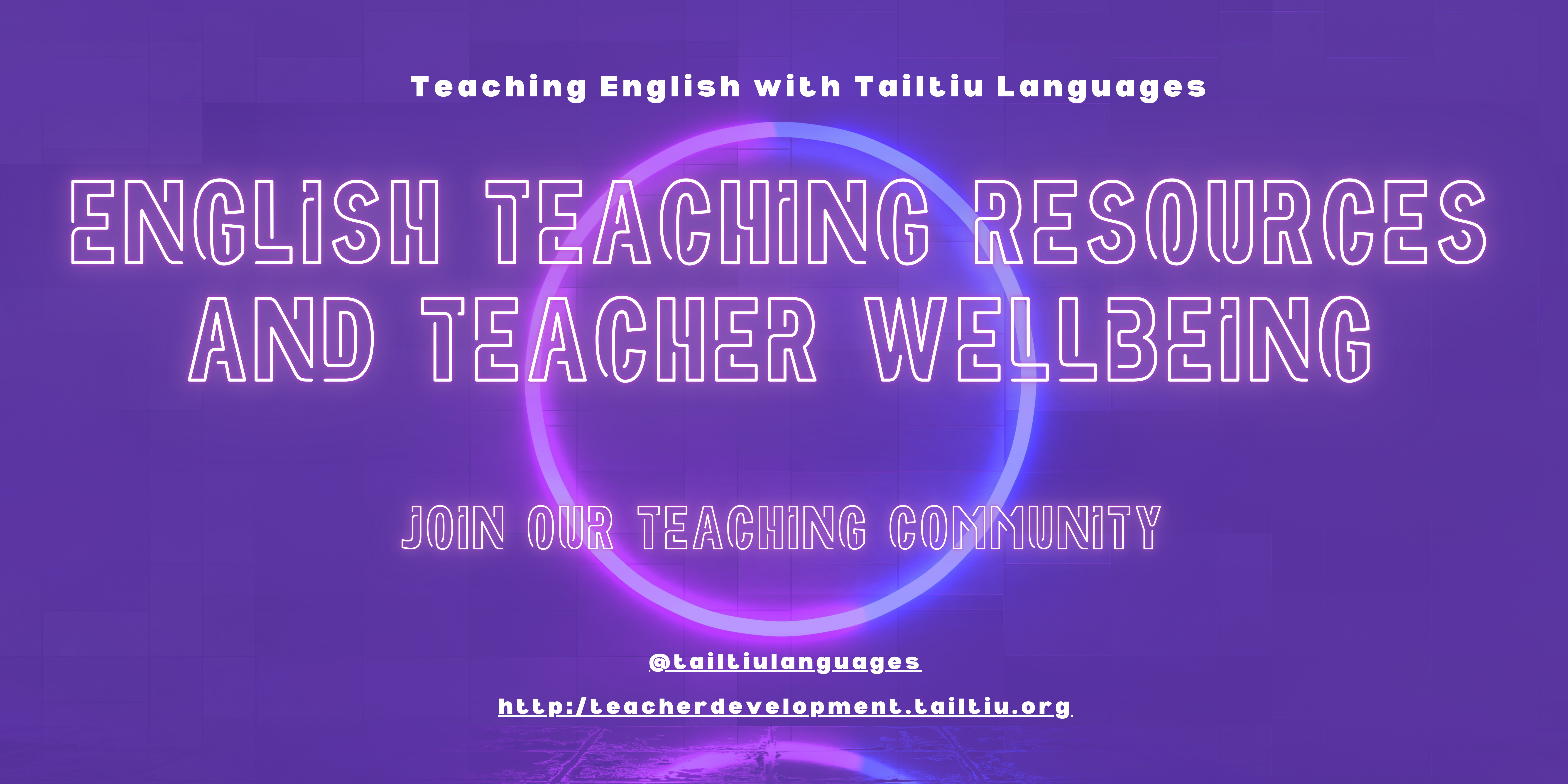 English Teaching Resources and Teacher Wellbeing